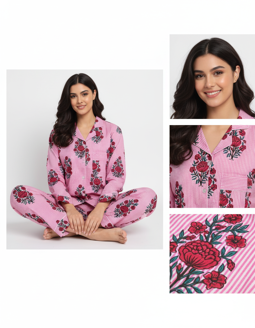 Blush Bloom Sleep Set