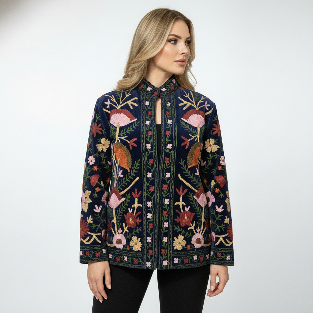 Azure Suzani Jacket