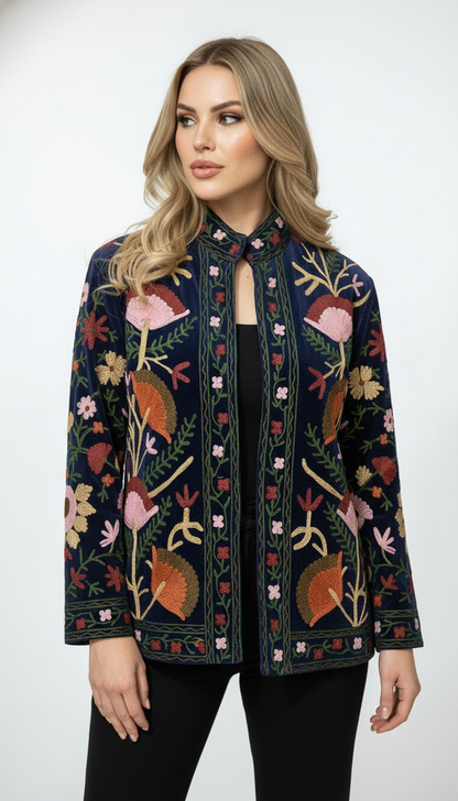 Azure Suzani Jacket